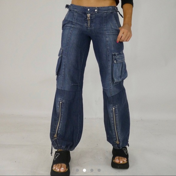 ISO: MISS SIXTY DUBLIN LOW RISE CARGO JEANS - Picture 2 of 3